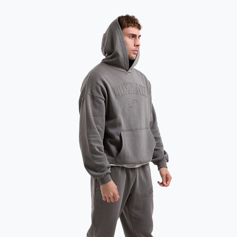 Vyriškas džemperis BOXRAW East Street Hoodie distressed grey 4