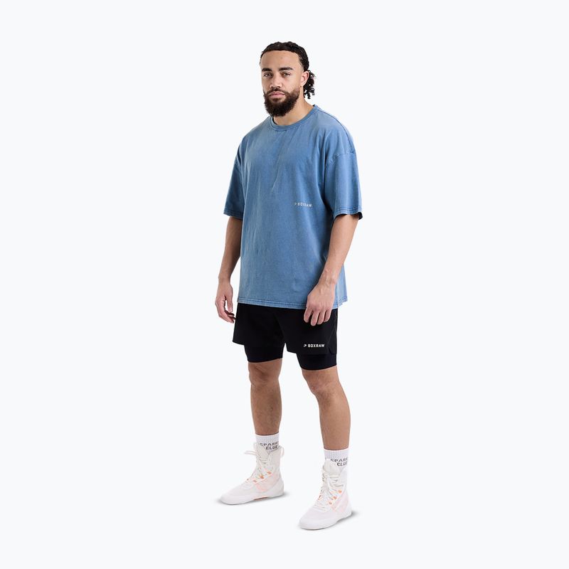 Vyriški marškinėliai BOXRAW Sparring Club Oversized washed baby blue 2
