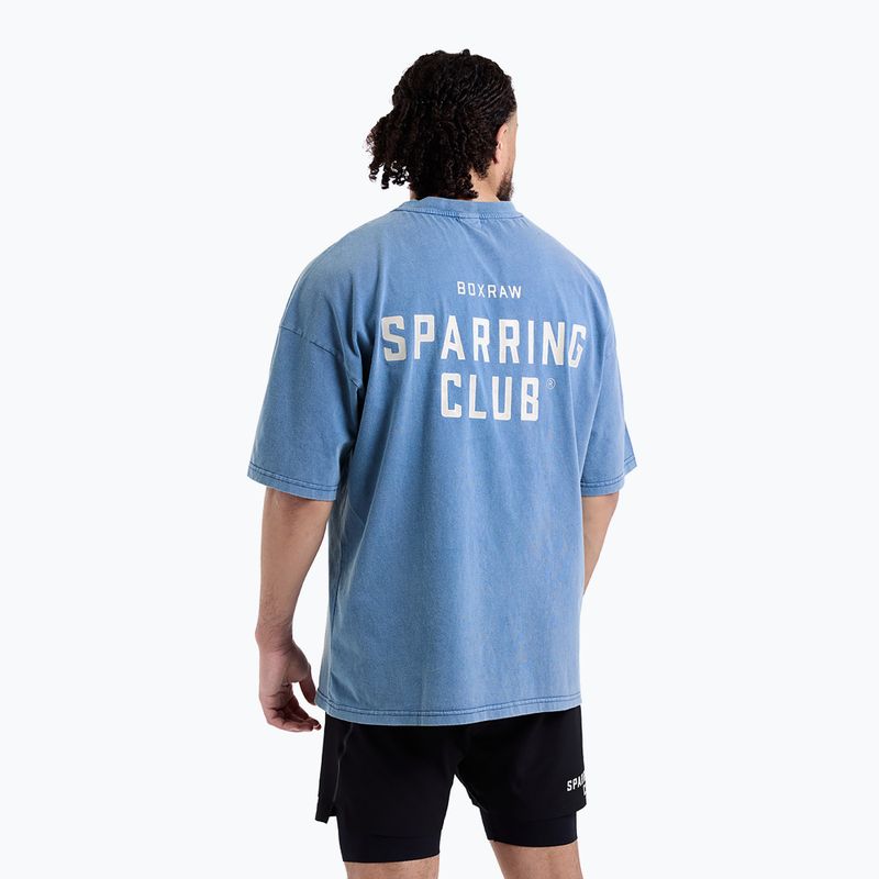 Vyriški marškinėliai BOXRAW Sparring Club Oversized washed baby blue 3