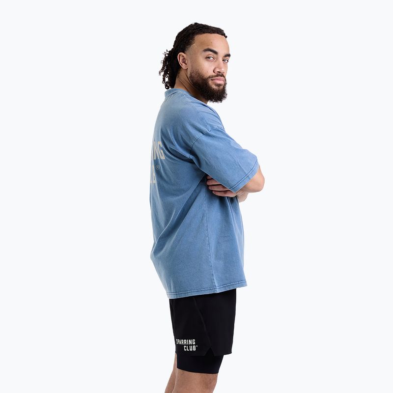 Vyriški marškinėliai BOXRAW Sparring Club Oversized washed baby blue 4