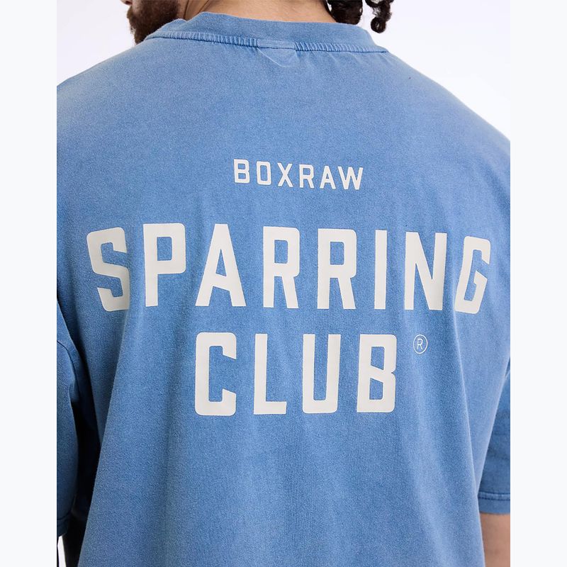 Vyriški marškinėliai BOXRAW Sparring Club Oversized washed baby blue 9