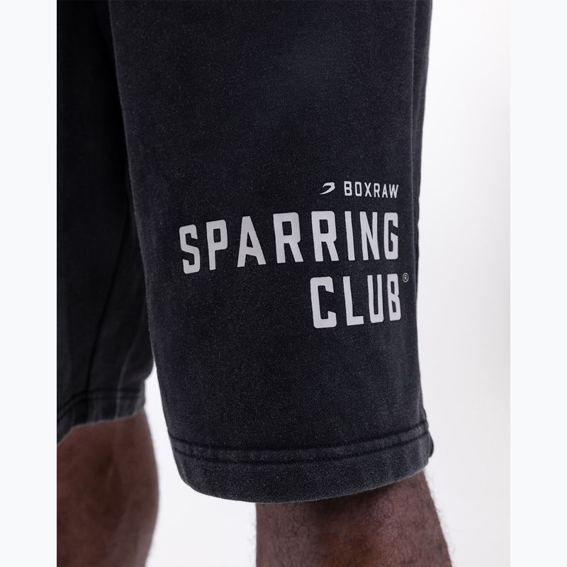 Vyriški treniruočių šortai BOXRAW Sparring Club Sweat washed black 6
