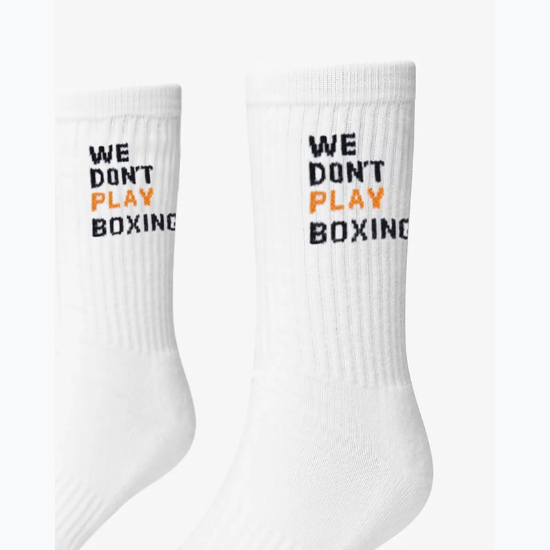 Vyriškos kojinės BOXRAW We Don't Play Boxing Crew 3 pairs white 4