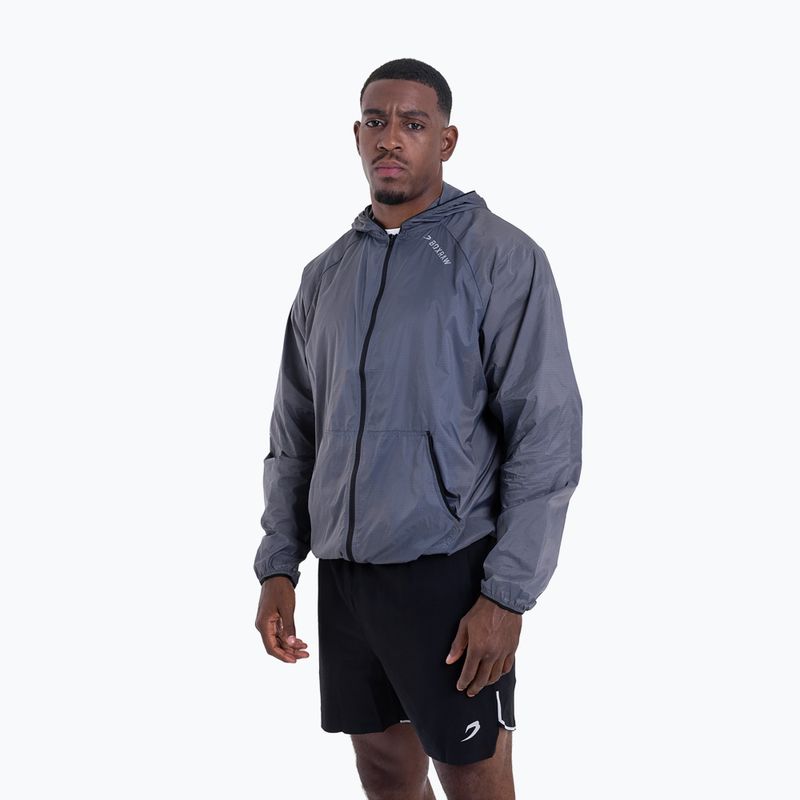 Vyriška striukė BOXRAW Genaro Zip Up Windbreaker charcoal 4