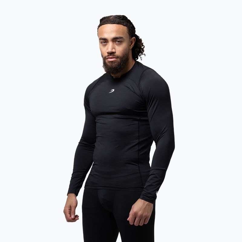 Vyriški ilgomis rankovėmis marškinėliai BOXRAW Saddler Compression black 4