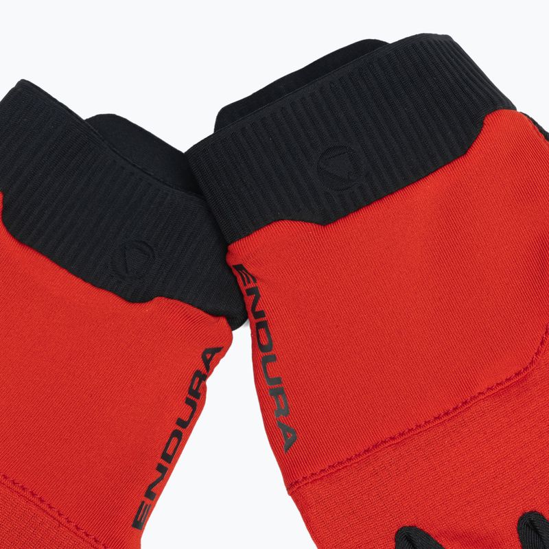 Dviračių pirštinės Endura Loop Full Finger flame red 4