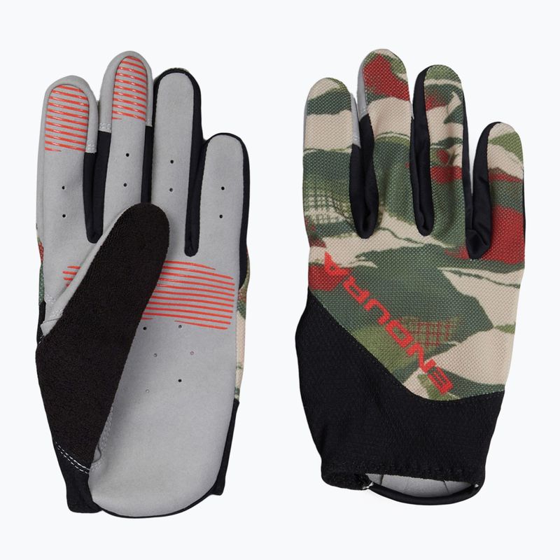 Vyriškos dviratininkų pirštinės Endura Hummvee Lite Iconed tweed green