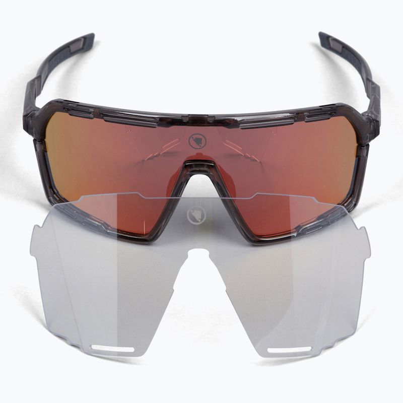 Akiniai nuo saulės Endura Pro SL grey/black/red revo smoke/clear silver flash mirror/amber 5