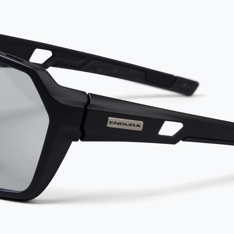 Akiniai nuo saulės Endura Singletrack Photochromic black/photochromic silver flash mirror/ambe 3