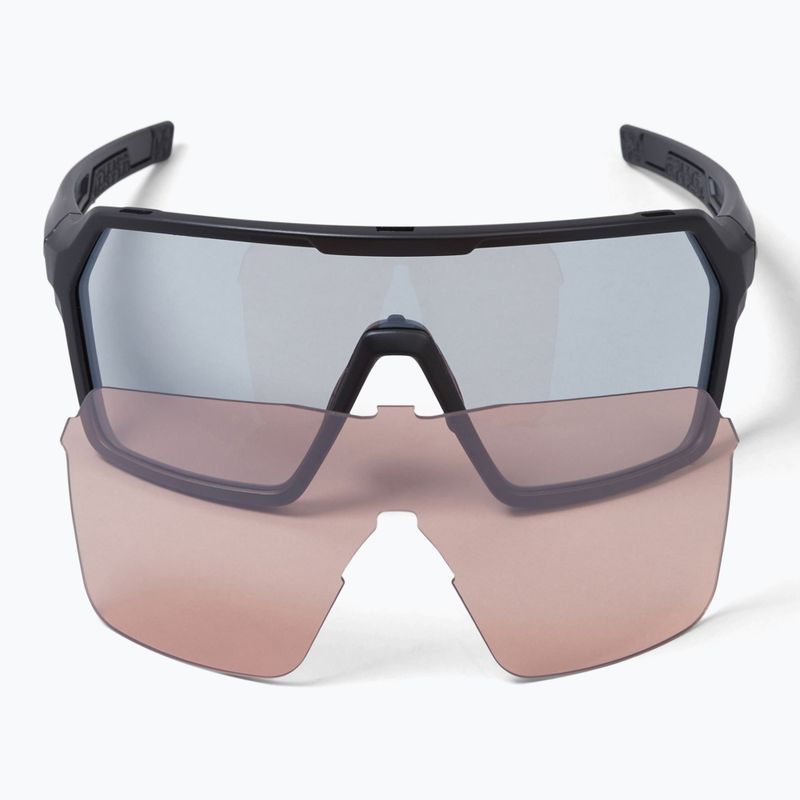 Akiniai nuo saulės Endura Singletrack Photochromic black/photochromic silver flash mirror/ambe 5