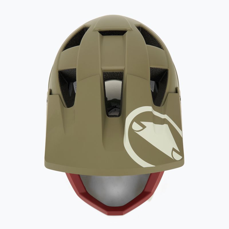 Dviračio šalmas Endura Singletrack Full Face tweed green 6