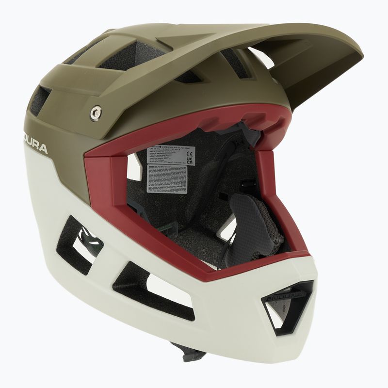 Dviračio šalmas Endura Singletrack Full Face tweed green 9