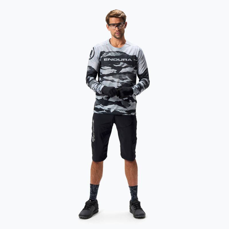 Vyriški dviračių marškinėliai ilgomis rankovėmis Endura Mountain Camo Ltd black 2