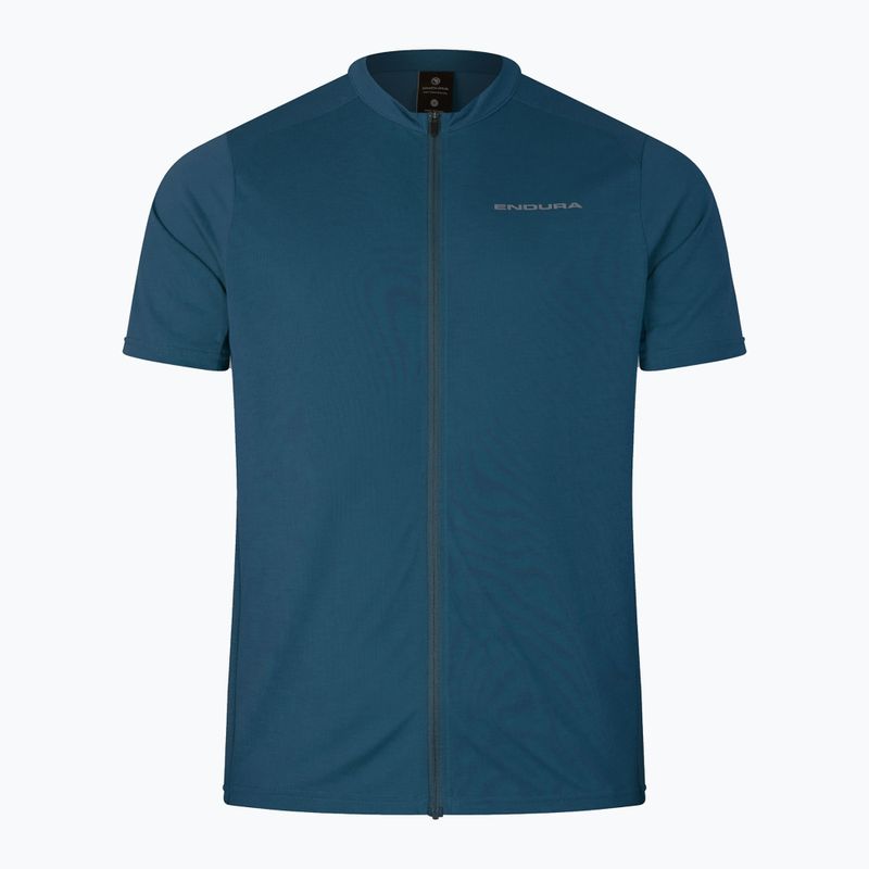Vyriški dviračių marškinėliai Endura Loop Zipped barra blue 4