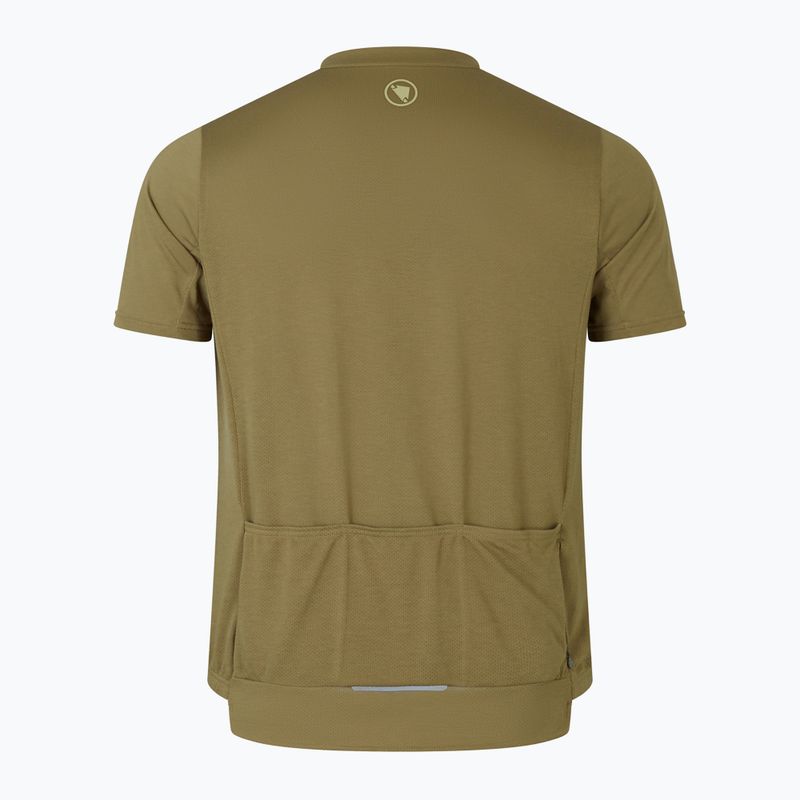 Vyriški dviračių marškinėliai Endura Loop Zipped tweed green 2