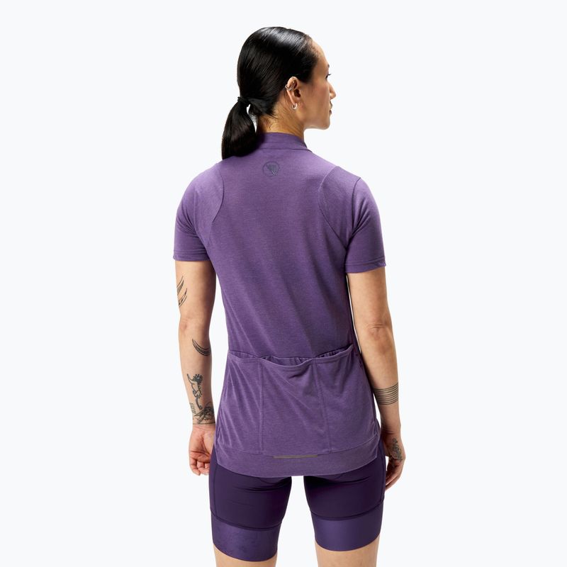 Moteriški dviratininkų marškinėliai Endura Loop Zipped heather 3
