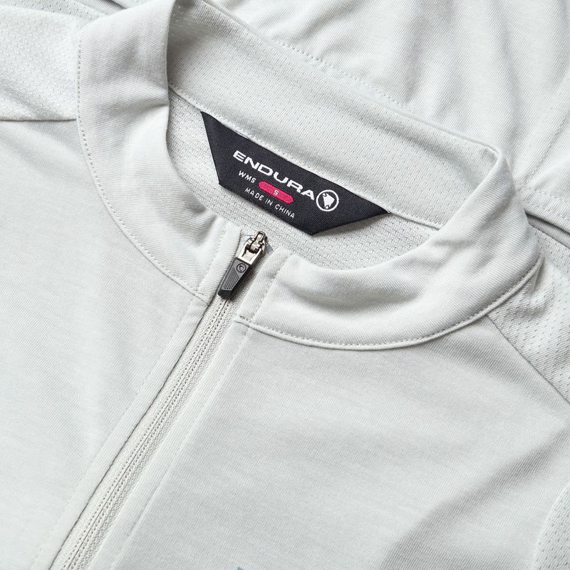 Moteriški dviračių marškinėliai Endura Loop Zipped mains grey 6