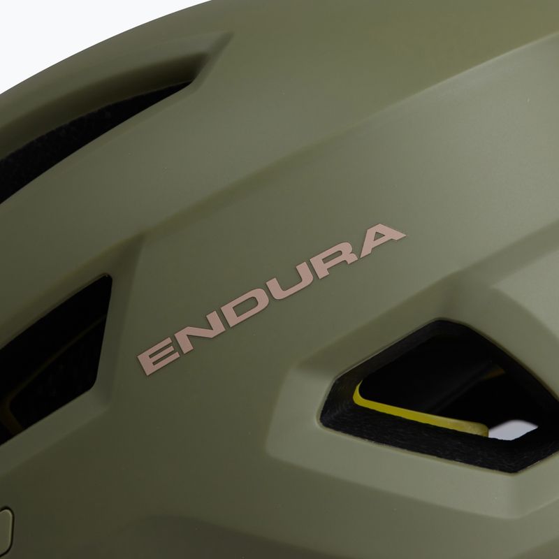 Dviračio šalmas Endura Hummvee MIPS tweed green 4