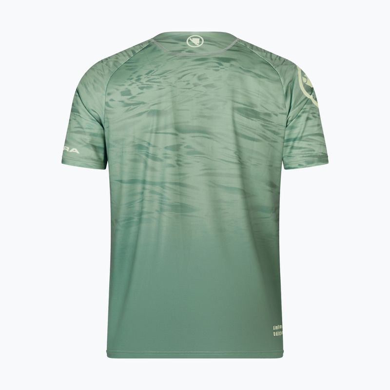 Vyriški dviračių marškinėliai Endura Marble Ltd Printed loch green 5