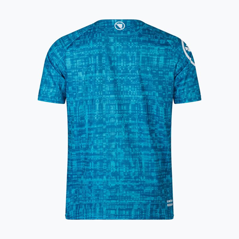 Vyriški dviračių marškinėliai Endura Grid Ltd Printed atlantic 5