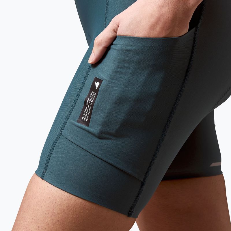 Moteriški dviračių šortai Endura Loop Bibshort teal 6