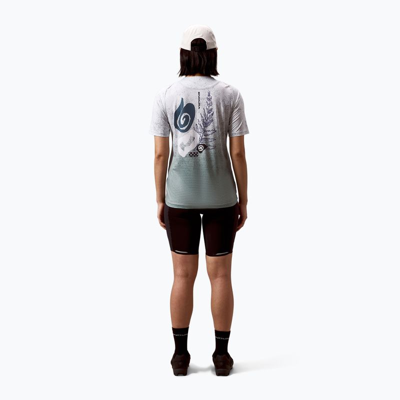 Moteriški dviračių marškinėliai Endura Singletrack Print W aero blue 3