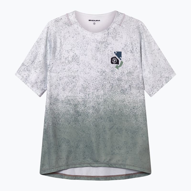 Moteriški dviračių marškinėliai Endura Singletrack Print W aero blue 7