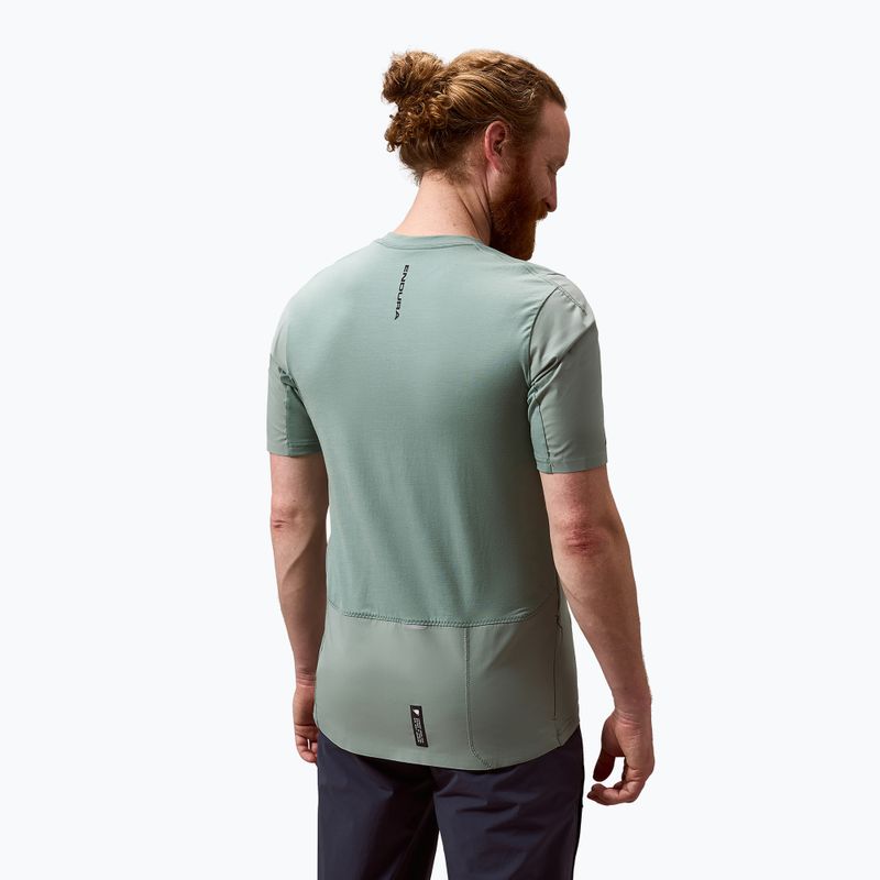 Vyriški dviračių marškinėliai Endura Alltrack Ride Tech sage green 4