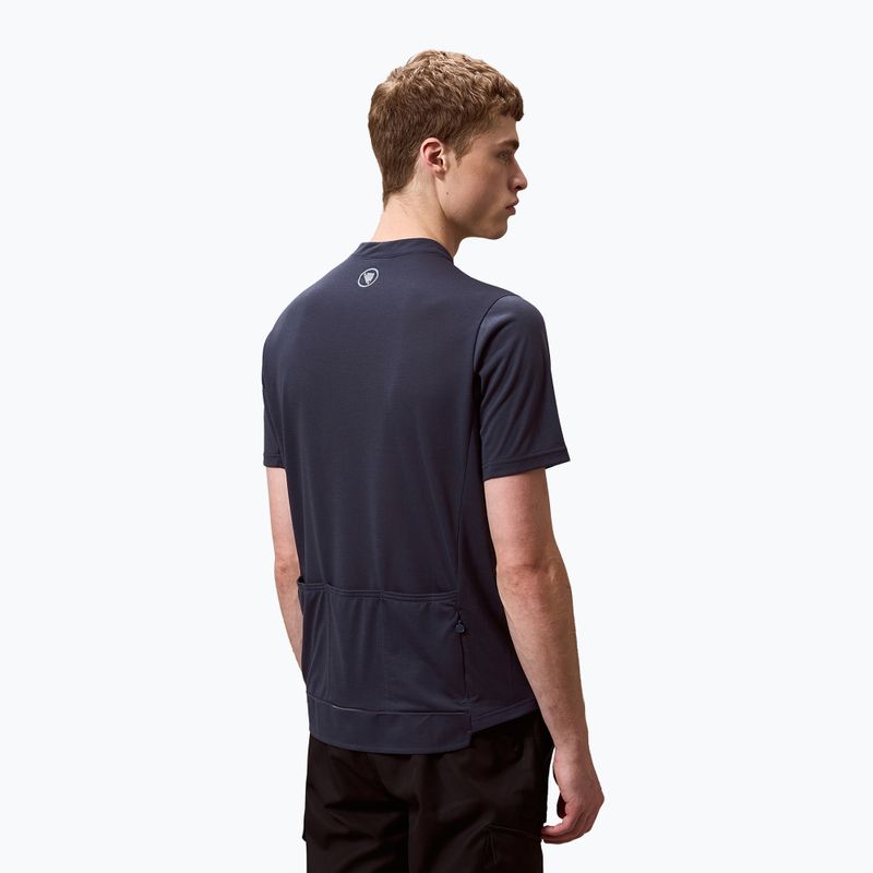 Vyriški dviračių marškinėliai Endura Loop Zipped carbon grey 3