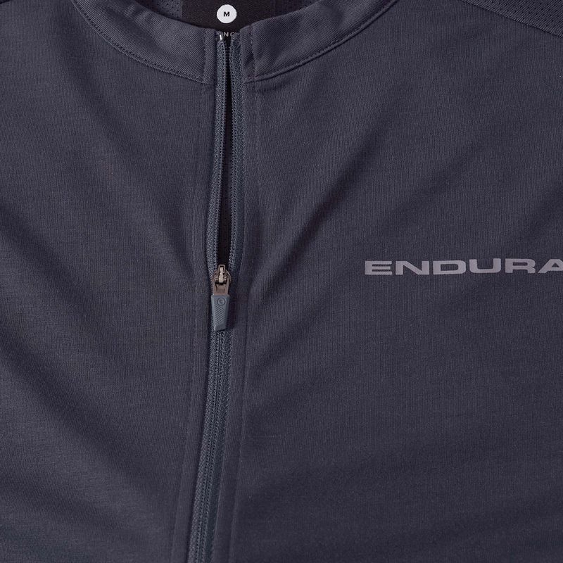 Vyriški dviračių marškinėliai Endura Loop Zipped carbon grey 9