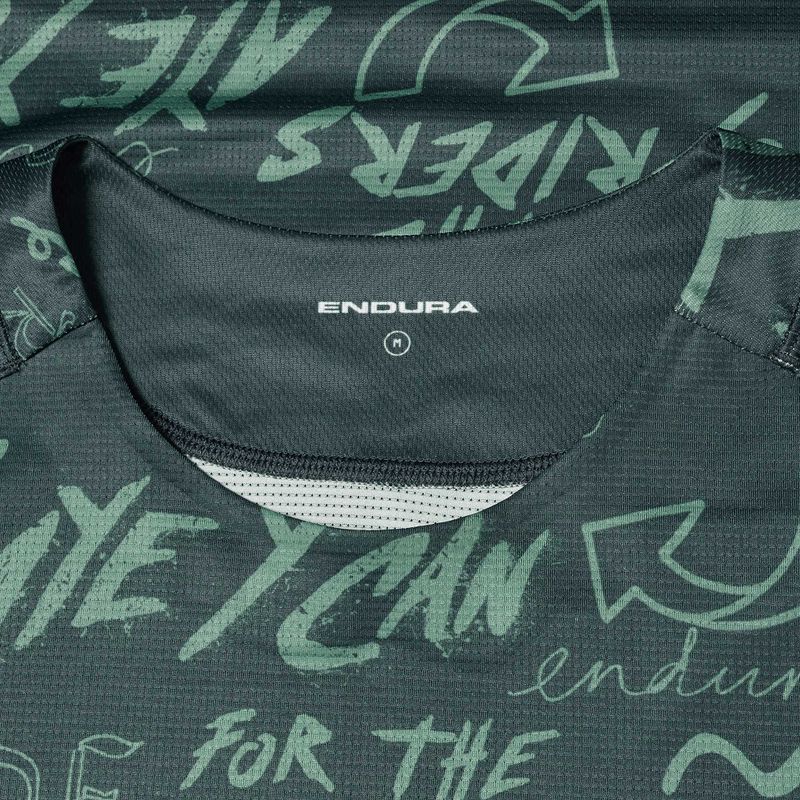 Vyriški dviračių marškinėliai ilgomis rankovėmis Endura Singletrack Print carbon grey 3