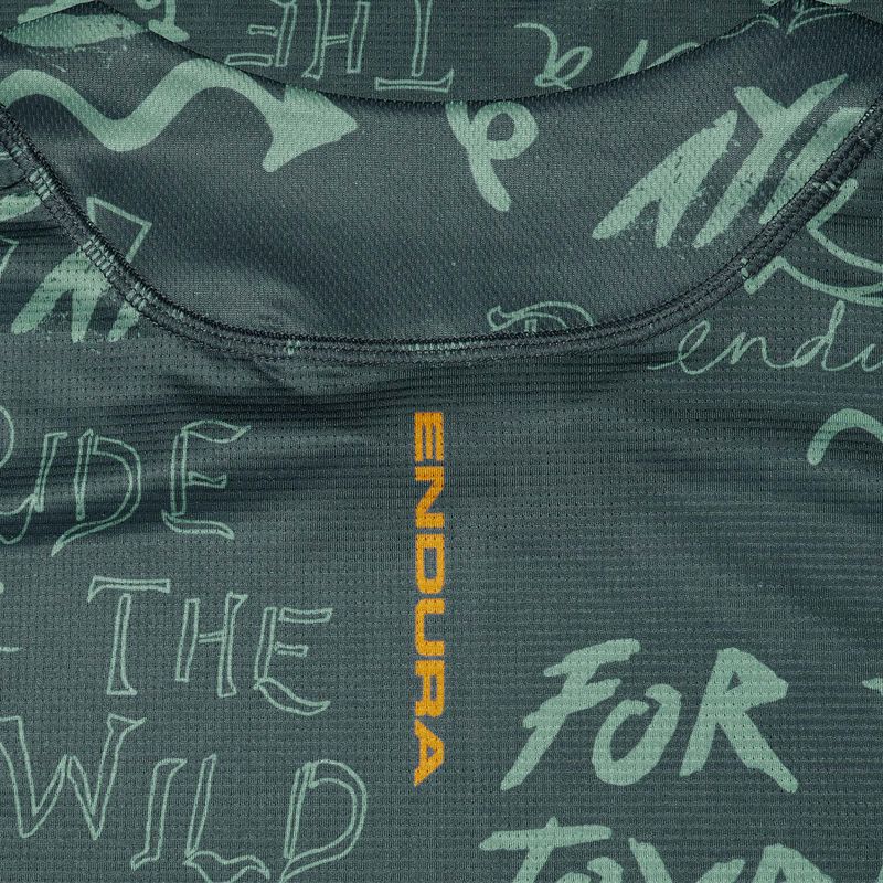 Vyriški dviračių marškinėliai ilgomis rankovėmis Endura Singletrack Print carbon grey 4
