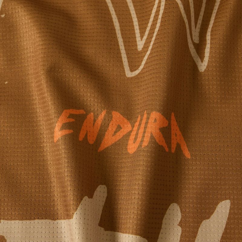 Vyriški dviračių marškinėliai Endura Singletrack Print trail bronze 4