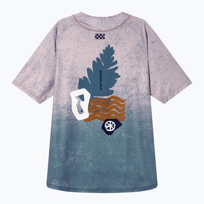 Vyriški dviračių marškinėliai Endura Singletrack Print titanium 8