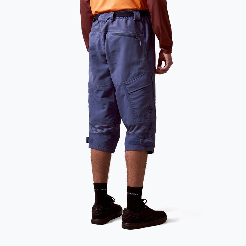 Vyriški dviračių šortai Endura Hummvee 3/4 indigo rock 4