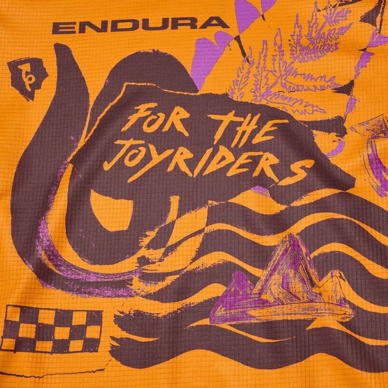 Vaikiški dviračių marškinėliai Endura Singletrack Core Jr end orange 3