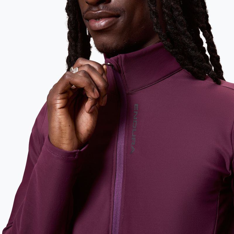 Vyriškas dviračių džemperis Endura Loop Ride L/S Jersey black cherry 5