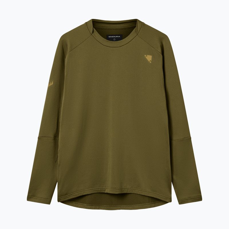 Vyriški dviračių marškinėliai ilgomis rankovėmis Endura Alltrack Roam Fleece moss green 7