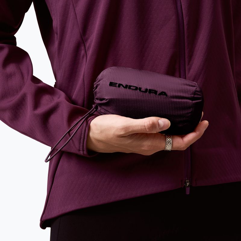 Moteriška dviračių striukė Endura Alltrack Race Cape black cherry 7