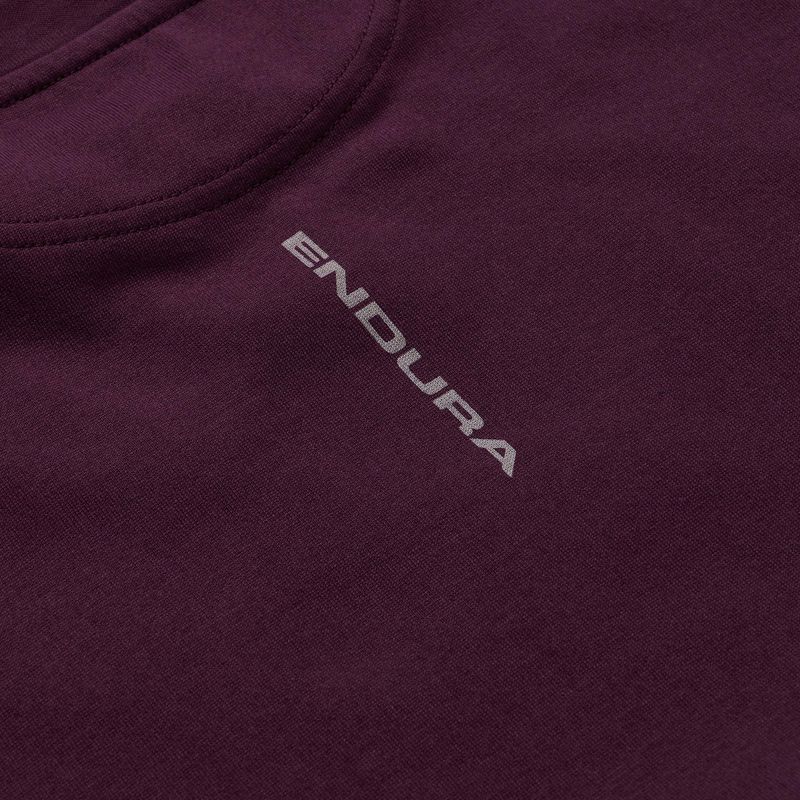 Dviračių marškinėliai Endura Stacked Logo Graphic Tee black cherry 4