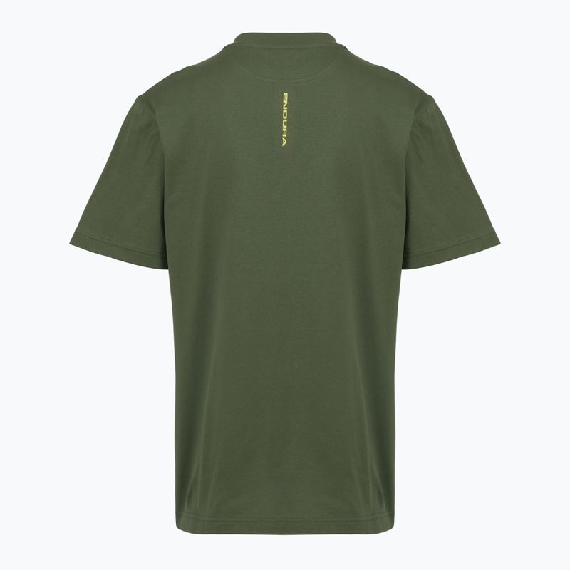 Dviračių marškinėliai Endura Icon Logo Graphic Tee olive-green 2