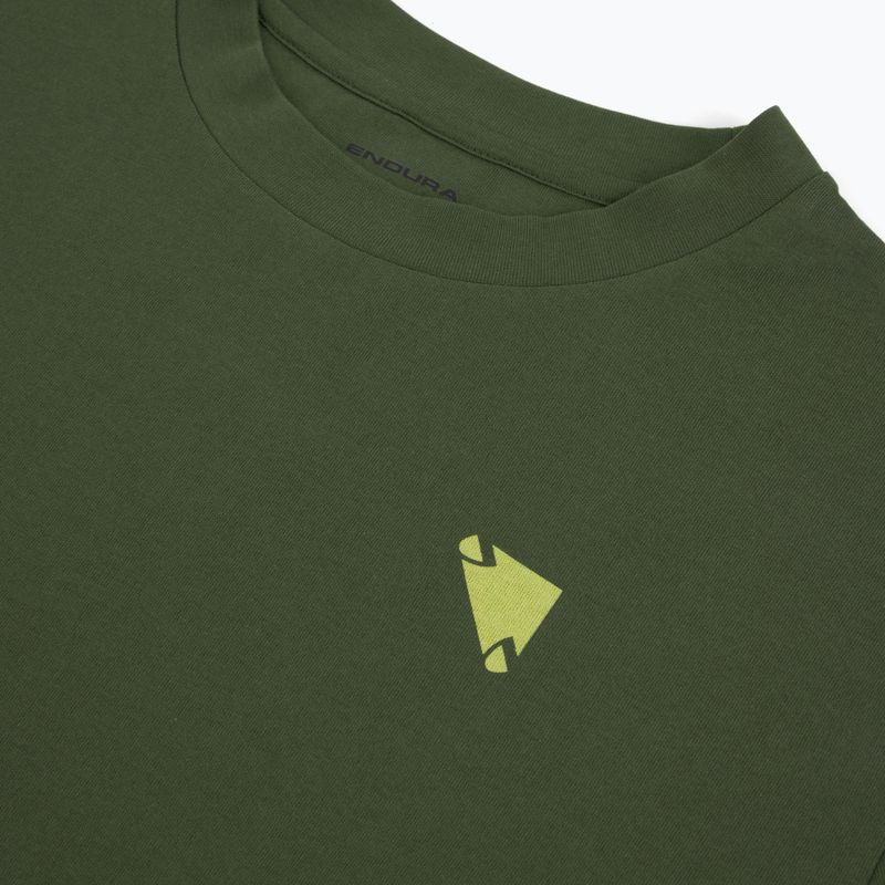 Dviračių marškinėliai Endura Icon Logo Graphic Tee olive-green 3