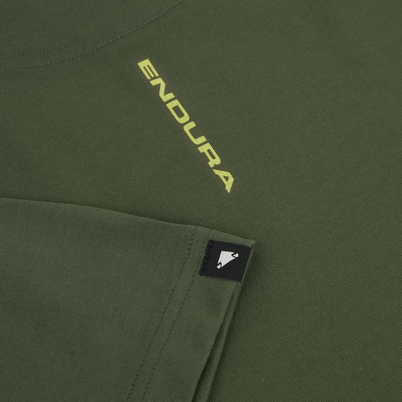 Dviračių marškinėliai Endura Icon Logo Graphic Tee olive-green 4
