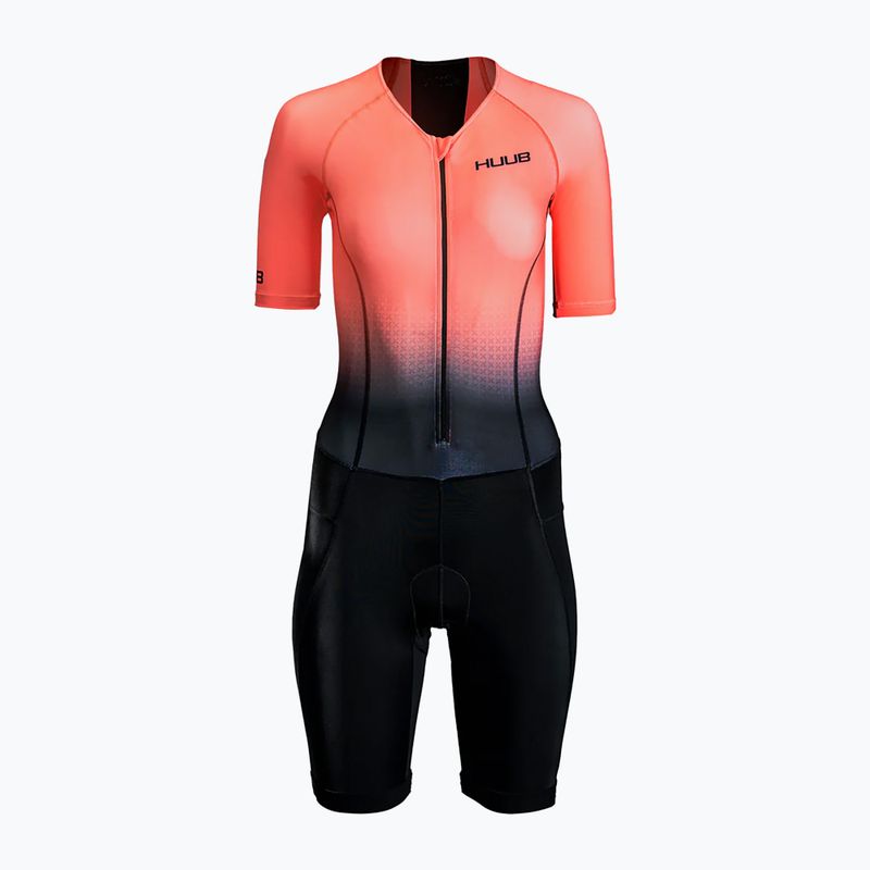Moteriškas triatlono kostiumas HUUB Commit Long Course Suit black/coral