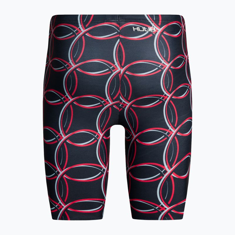 HUUB Brownlee Jammer Vyriški maudymosi kostiumėliai Alistair black and red JAMMERALI 2
