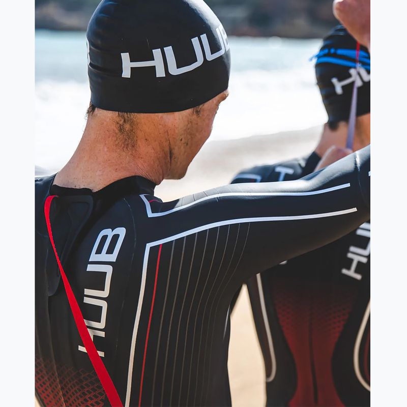 Vyriškas triatlono hidrokostiumas HUUB Agilis Ali Red 3:5 black/red 10