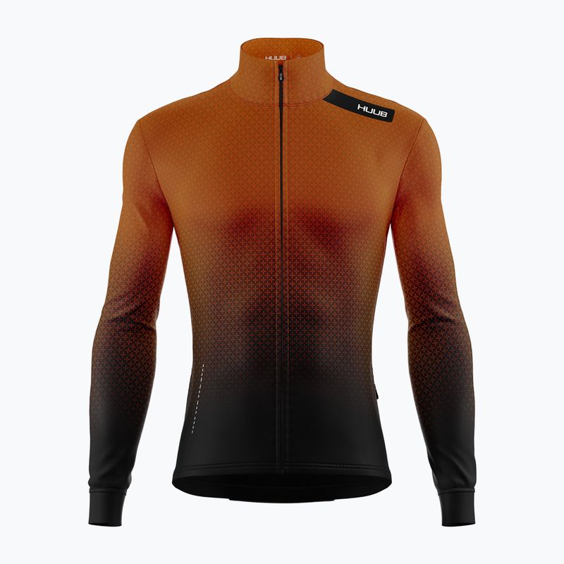 Vyriški dviračių marškinėliai ilgomis rankovėmis HUUB Core 4 Thermal LS copper brown