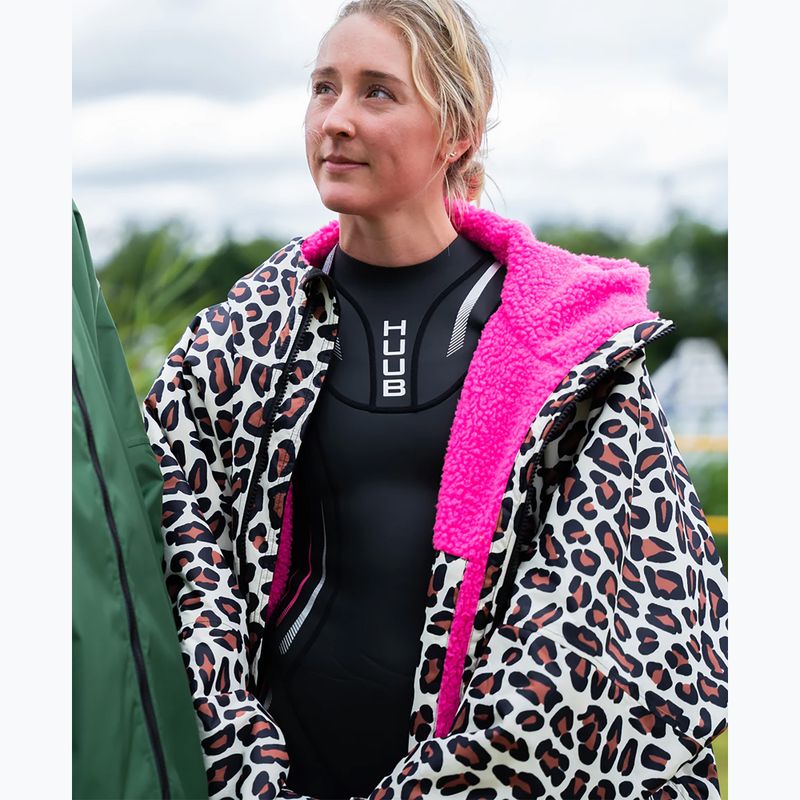 Chalatas HUUB Changing Robe leopard pink 3