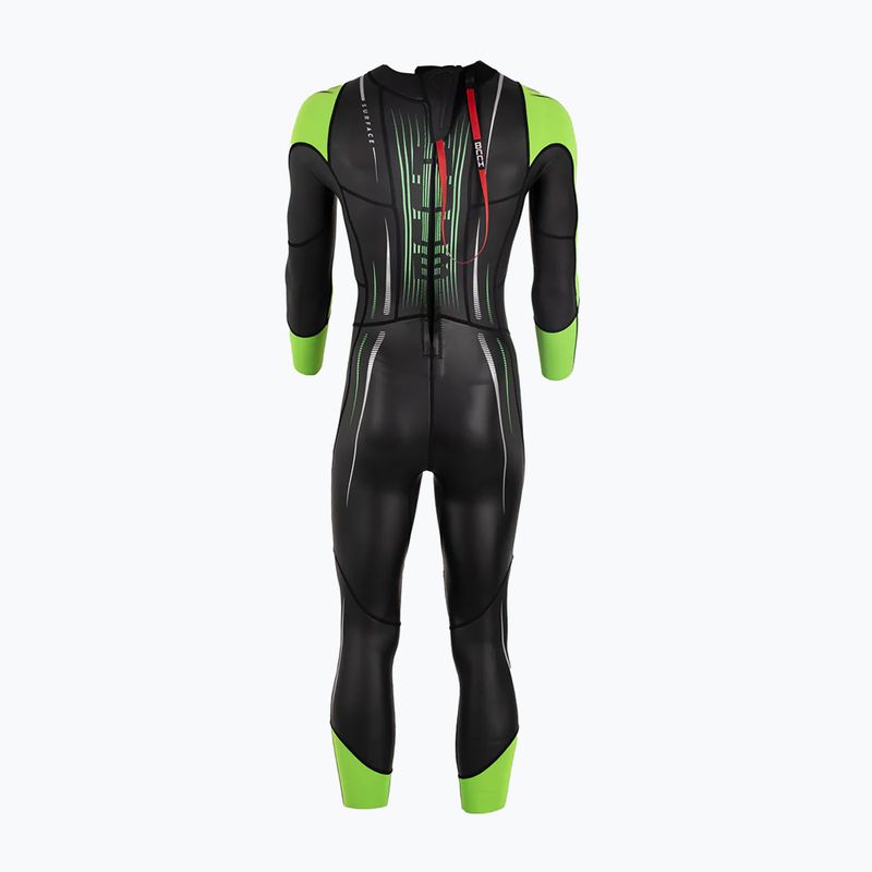 Vyriškas plaukimo hidrokostiumas HUUB Surface 3.3 fluo green 2