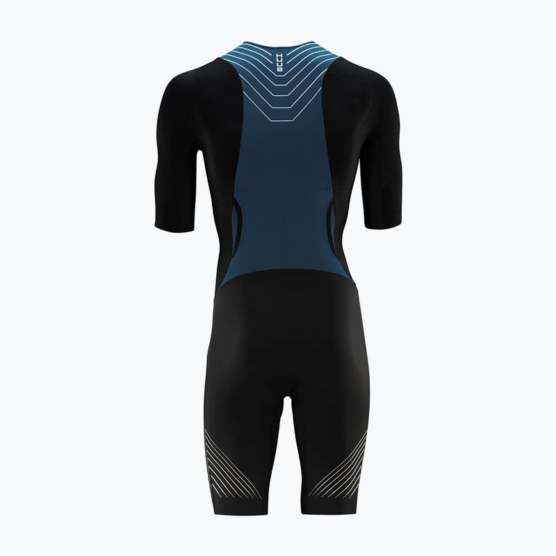 Vyriškas dviračių kombinezonas HUUB Pinnacle Tri Suit steel blue 2